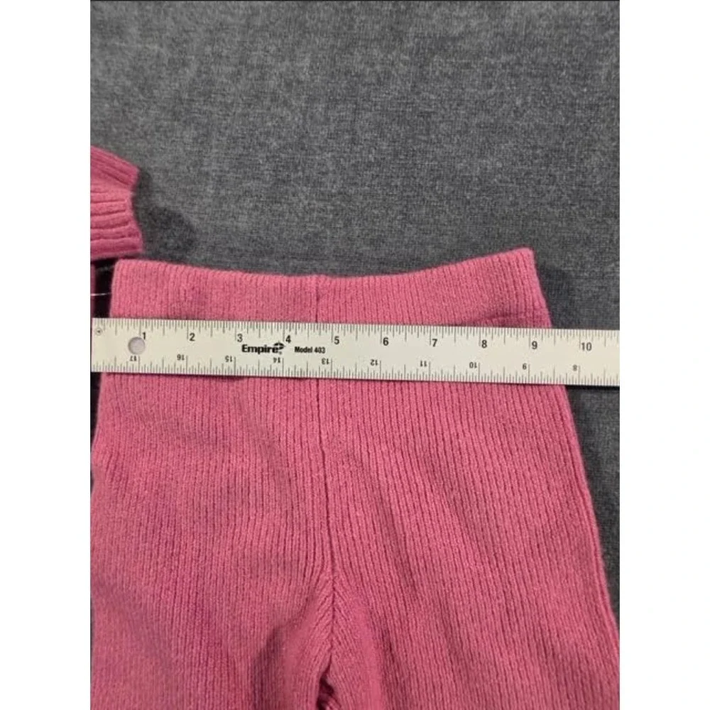 Cat & Jack Toddler Girls Pink Sweater and Ribbed Leggings Set Size 4T NWT
